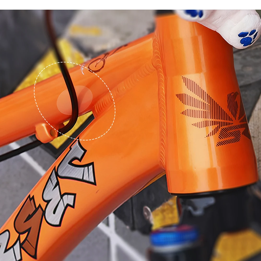 KRSEC Fahrradrahmen Kurze Transparente Schutzaufkleber MTB Fahrrad PVC-Schutzfolie Fahrradrahmen Unterrohr-Schutzaufkleber – Detail 5