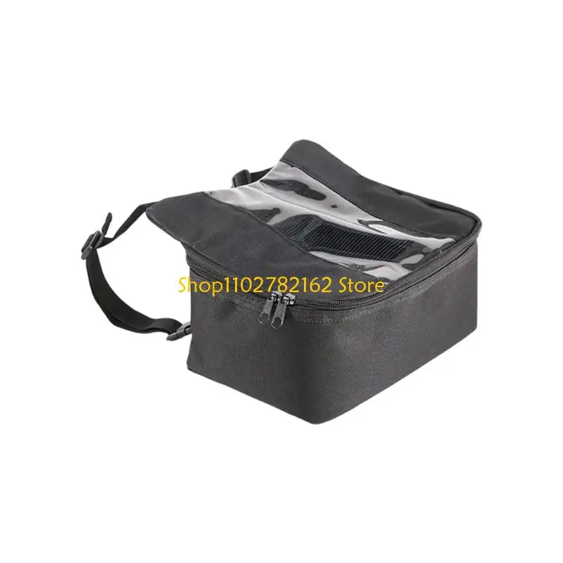 

547B Quick Install Handlebar Splashproof Reinforced Seams Multiple Compartment Design Ergonomic for Motorcyclists