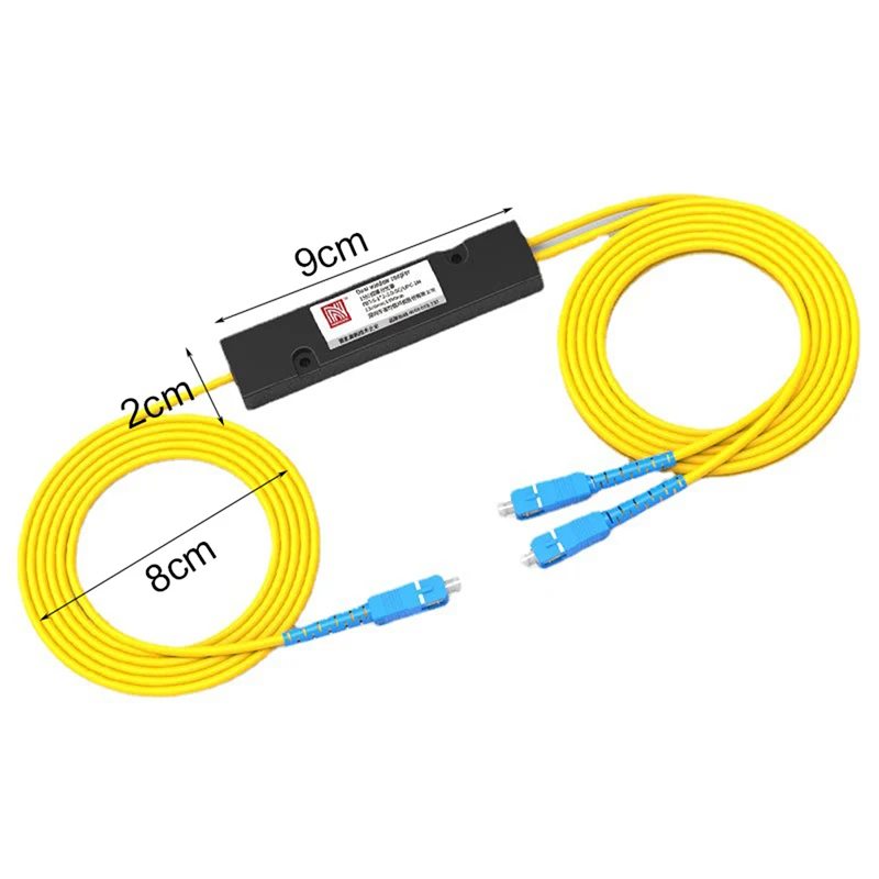 SPS-Splitter SC APC 1X2 SPS Singlemode Fiber Optical Splitter SC/UPC PCL Interne Computer-Kabelhülse