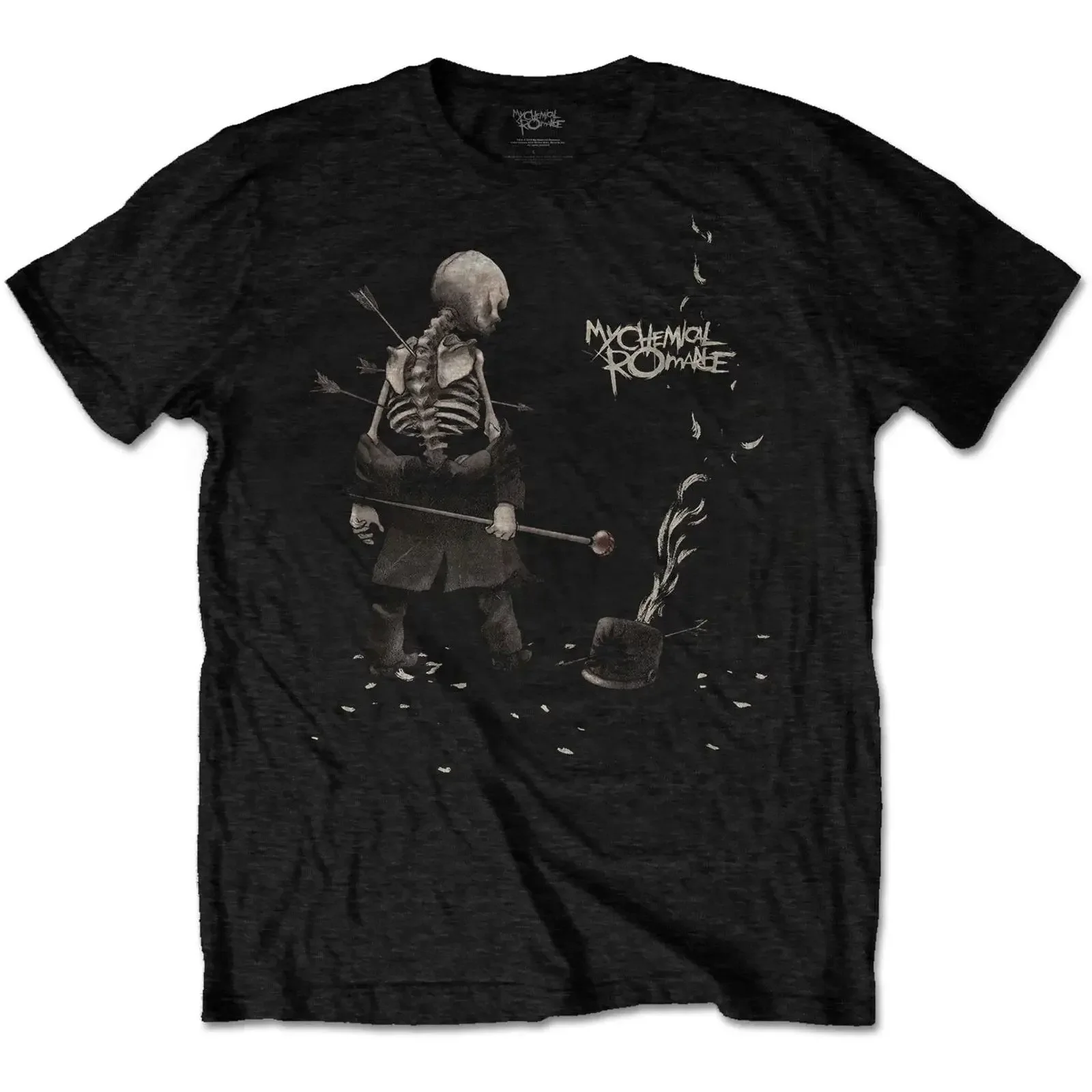My Chemical Romance Mens T shirt Officially Licensed Band Merch Boyfriend Shredded Coffin The Pack vintage Washed Breathable