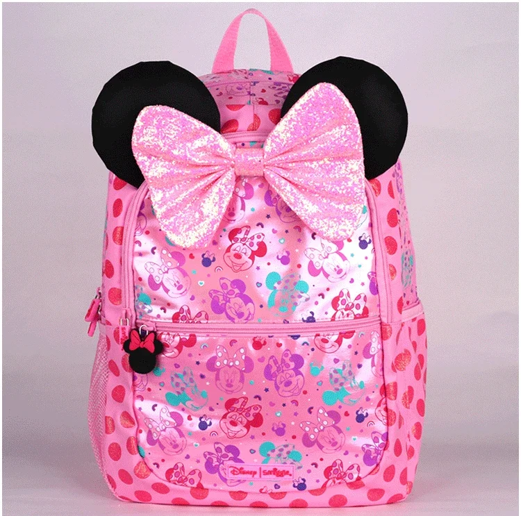 New Original  Australia Smiggle Disney Minnie Children Student School Bag Wallet Lunch Bag Backpack Water Cup Student Gift