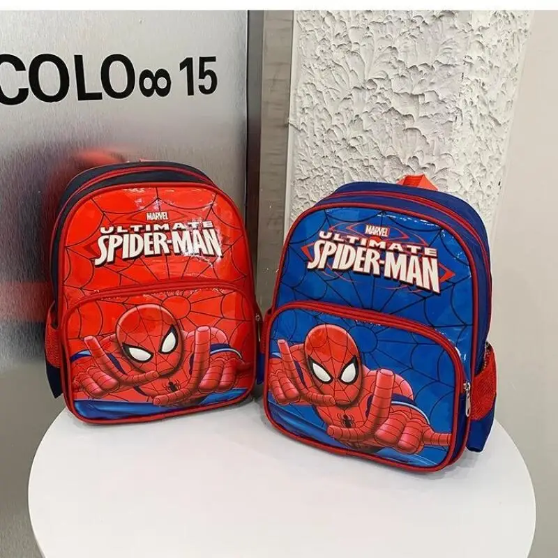 

Disney Marvel Spiderman Schoolbag Anime Avengers Cartoon Figure Captain America Iron Man Children's School Backpack Boy Gift