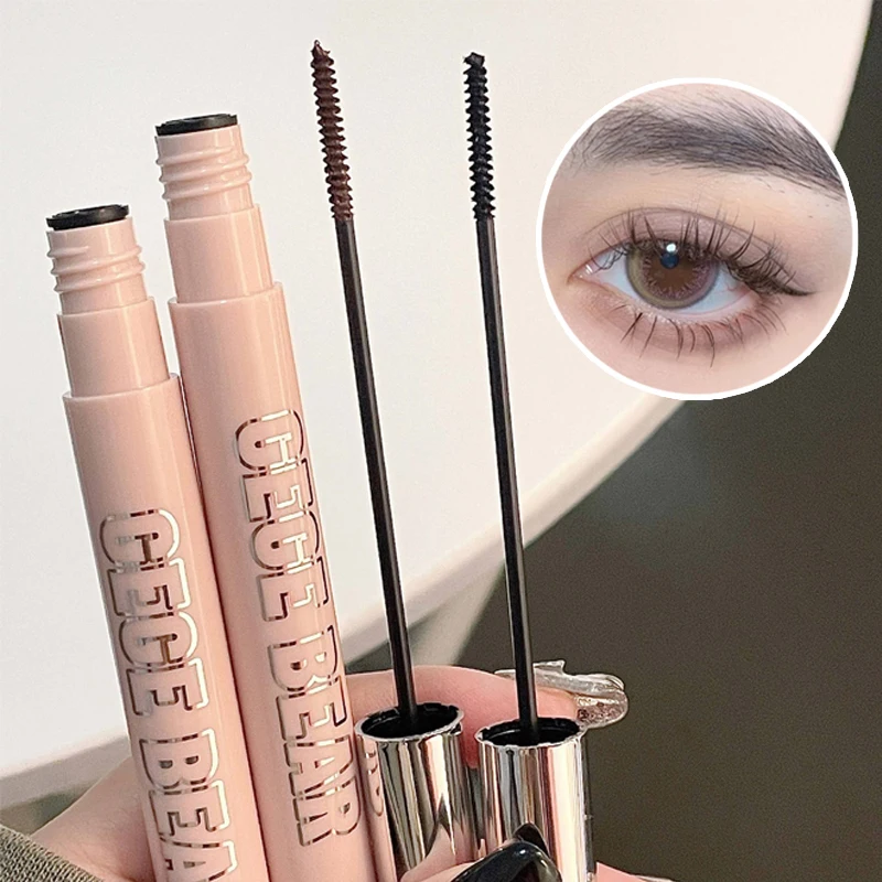 Zwart Bruin Mascara Wimpers Make-Up Ultra-Fijne Verlenging 3d Lash Wimper Extensie Kleine Borstel Mascara Volume Oogcosmetica