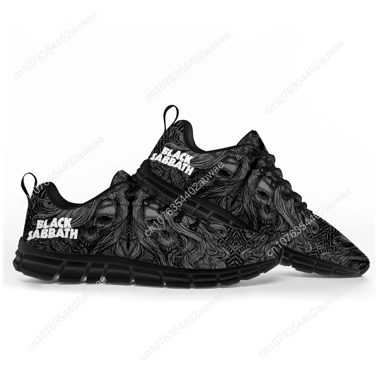 Black Heavy Metal Band Sabbath Sports Shoes Mens Womens Teenager Kids Children Sneakers Casual Custom High Quality Couple Shoes