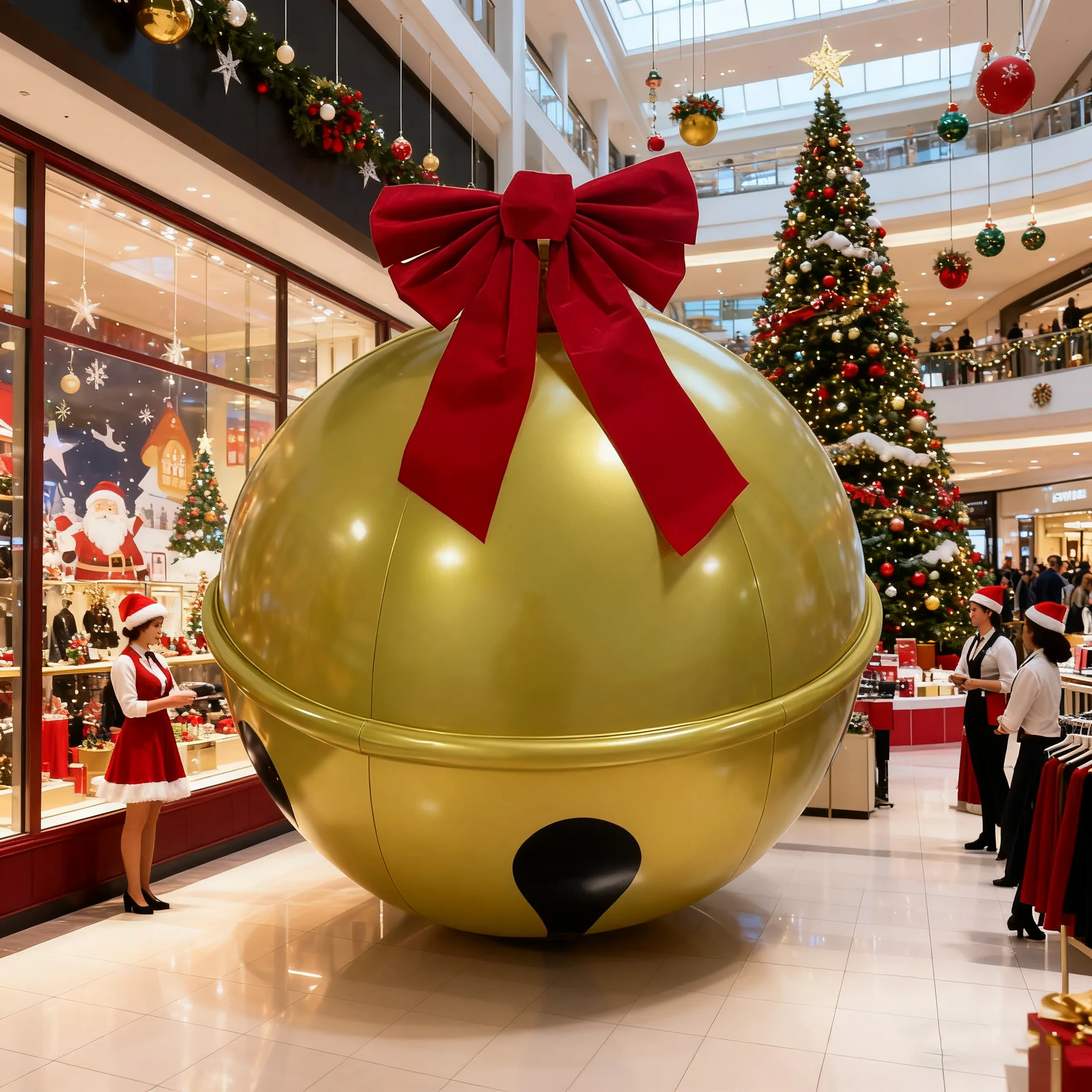 Boule de Noël gonflable 23,6 pouces cloche géante boule gonflable amusante décoration de cour gonflable de Noël pendentif de ballon de Noël décoration extérieure jardin cour décoration de vacances de