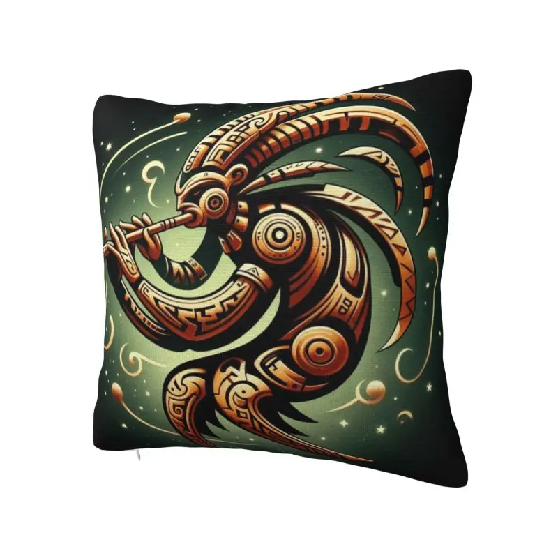 African Tribal American Kokopelli Throw Pillow Case Bedroom Decoration Cushions Cover For Sofa Chair Square Polyester Pillowcase