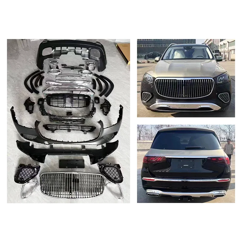 2019-2022 Car Modification Upgrade 2025 For Maybach Surround Front Bumper Rear Bumper Body Kit Suitable for Benz GLS 167