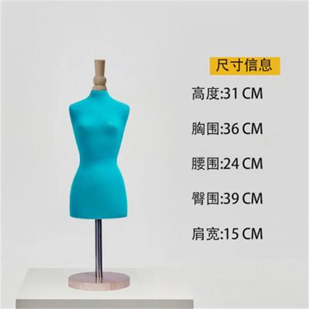 Tailor's Sewing Art Mannequin Body For Clothes Display,Busto Dress Form,Scale Jersey, Wood Base Bust L Size Can Pin E012A