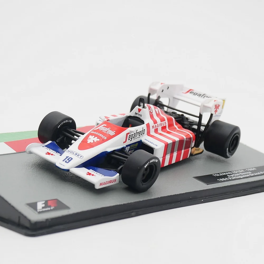 Ixo 1:43 Toleman TG184 1984 Ayrton Senna Diecast Car Model Metal Toy Vehicle