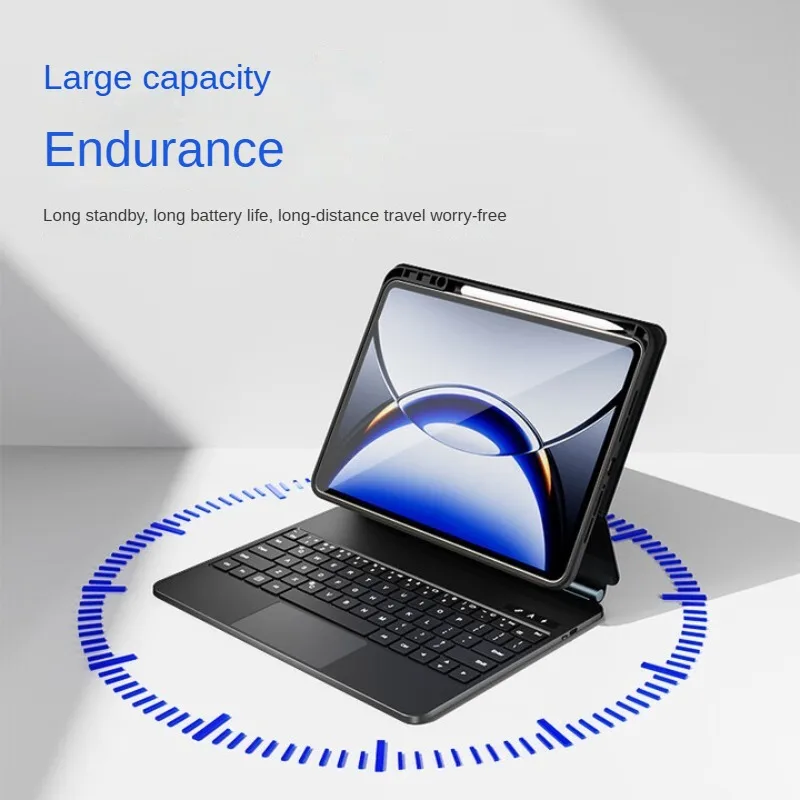 COOSTART Tastiera di controllo galleggiante adatta per tablet OPPO Pad3 Pro e OnePlus, adesione in modo sicuro, nera