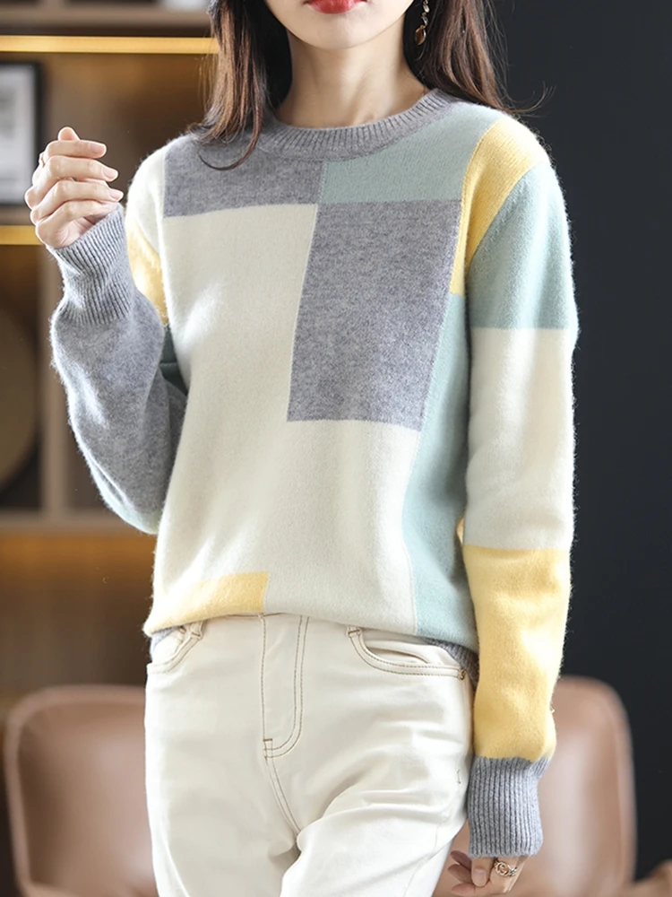 O-Neck Vrouw Truien Dames Pull Hiver Femme Chandails Frau Pullover Winter Clothes Knitted Tops Women Sweaters 2023