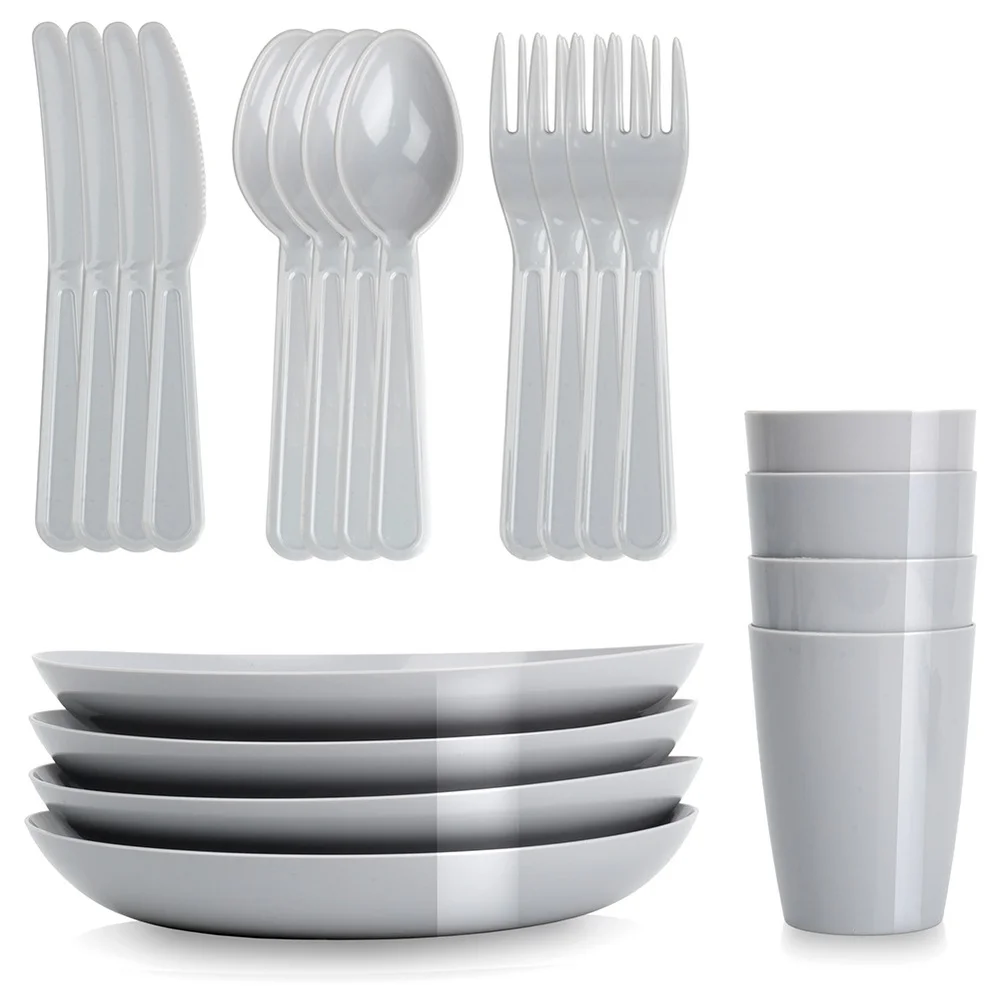 Picknickset van plastic, 20 stuks