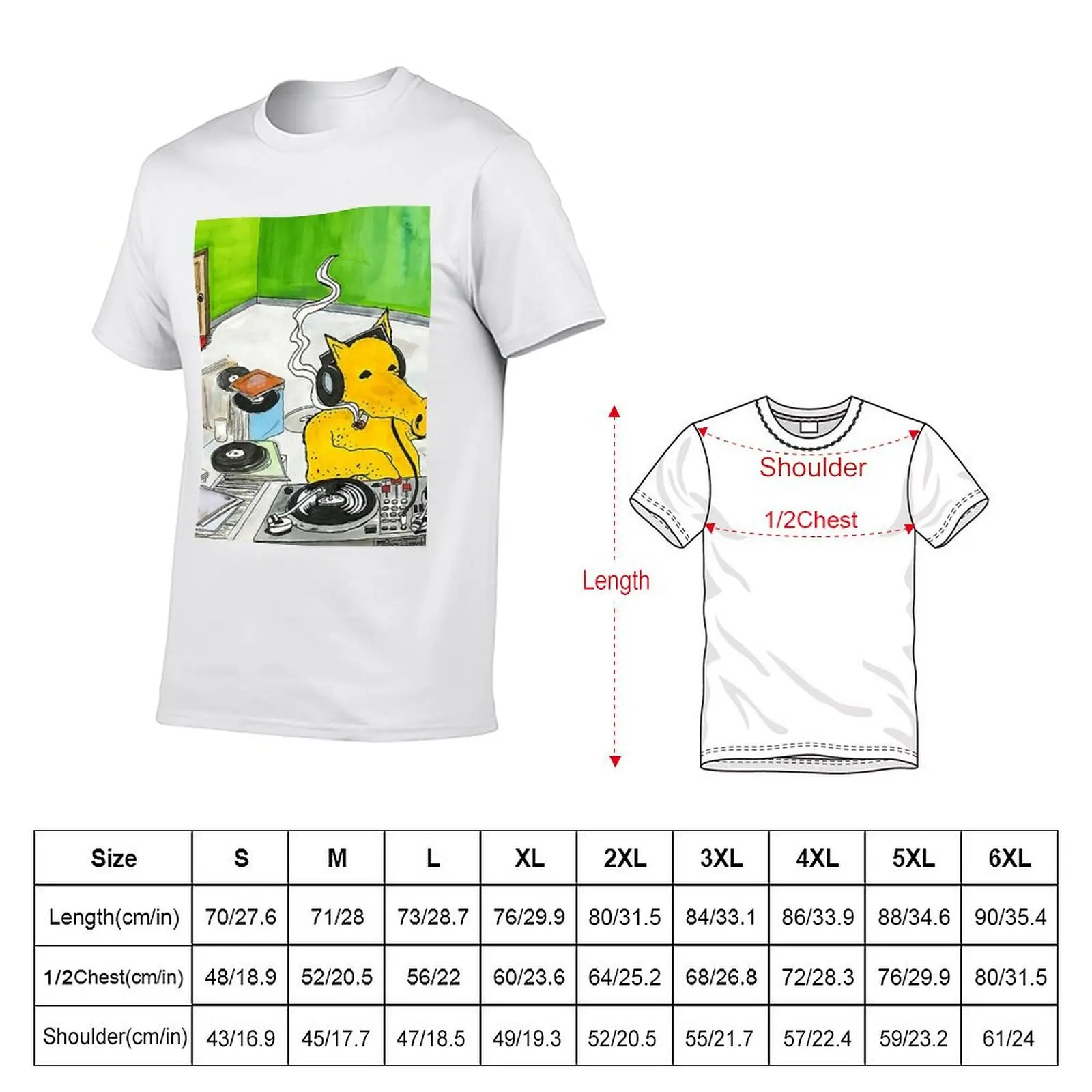 تي شيرت Quasimoto DJ تي شيرت للرجال من القطن تي شيرت أنيمي كبير الحجم من القطن تي شيرت حزمة تي شيرت #5