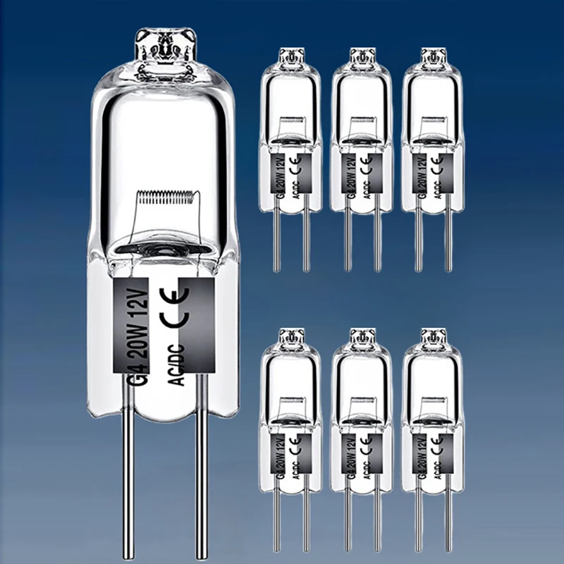 10 قطعة/المجموعة 5 واط 10 واط 20 واط 35 واط 50 واط 2900 كيلو الهالوجين الطاقة الدافئة G4 12 فولت لمبات إضاءة داخلية ضوء JC ثنائية دبوس LED كريستال غلوب مصباح #3