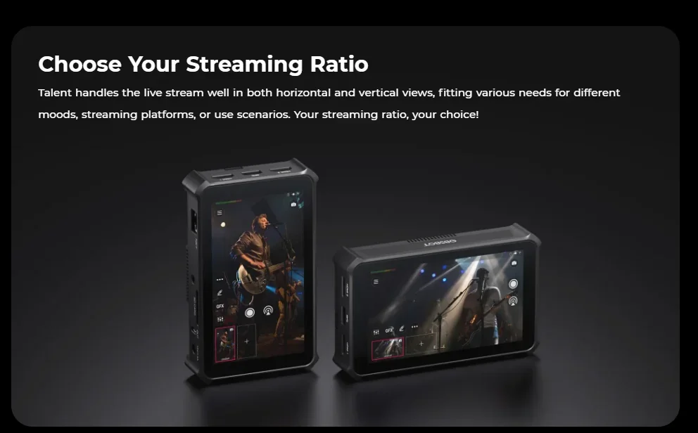 OBSBOT Talent Video Switcher Encoder Recorder Video Mixer For Live Streaming On YouTube Webcams