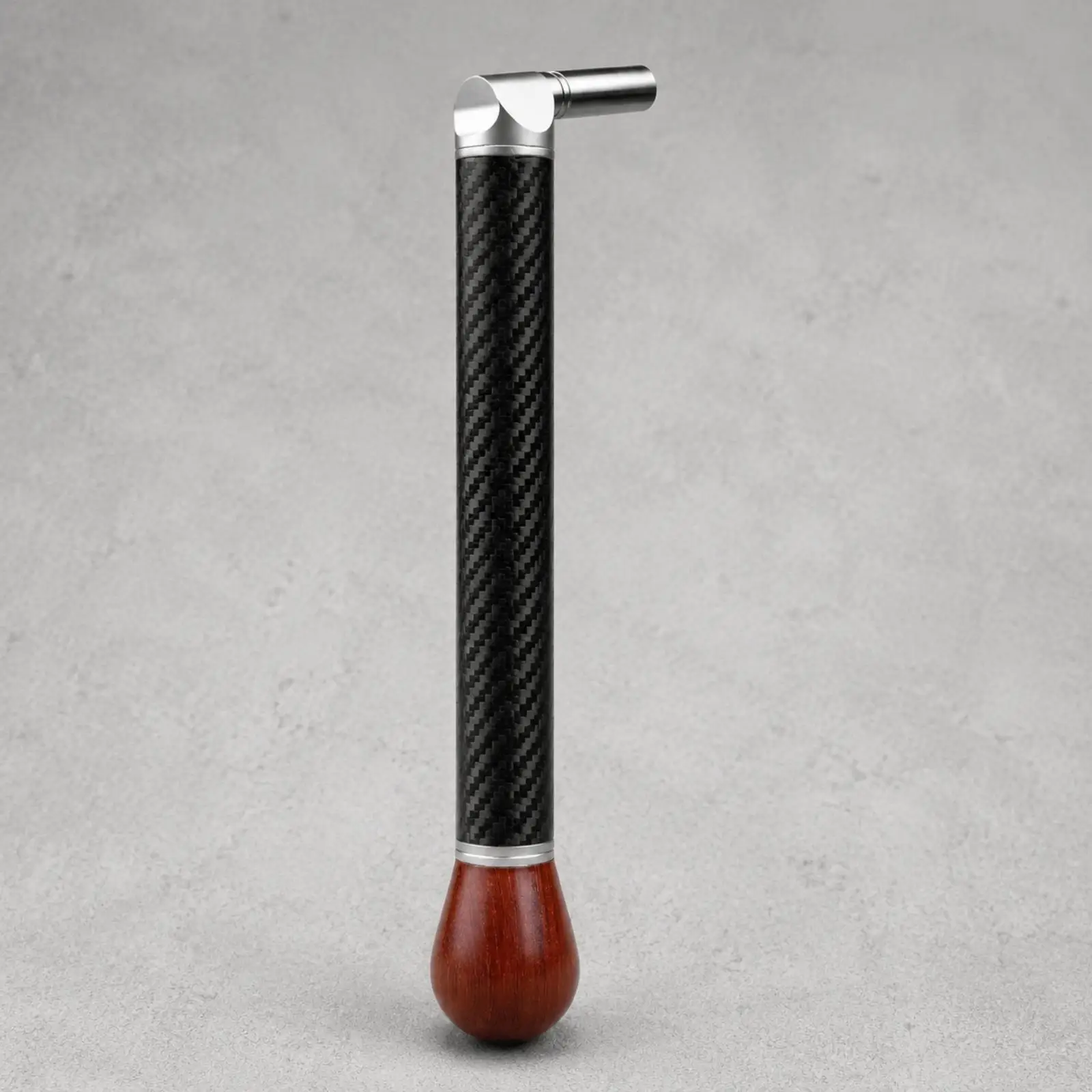Professional Piano Tuning Lever with Wooden Grip Carbon Shaft Angled Head