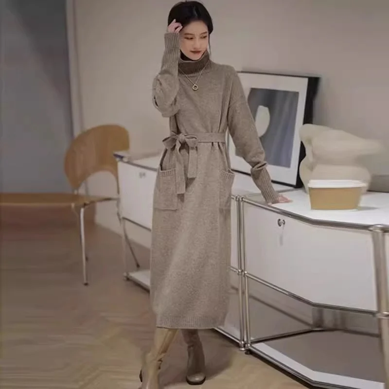 

Пуловеры длиной до колена, свитера в стиле гранж, джемперы, женские уютные джемперы средней длины в форме сердца для свиданий, молодежный Moricore, двухцветный базовый подол, Harajuku