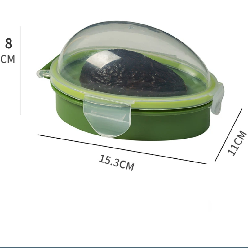 Kitchen Food Storage Box Avocado Space Saving Container Vegetable Organizer Reusable Plastic Fruit Containers Vegetable Crisper