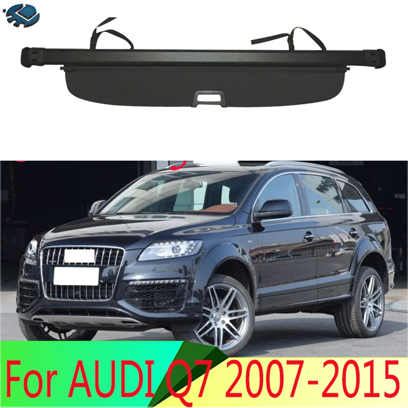 

For AUDI Q7 2007-2015 Aluminum+Canvas Rear Cargo Cover privacy Trunk Screen Security Shield shade Accessorie