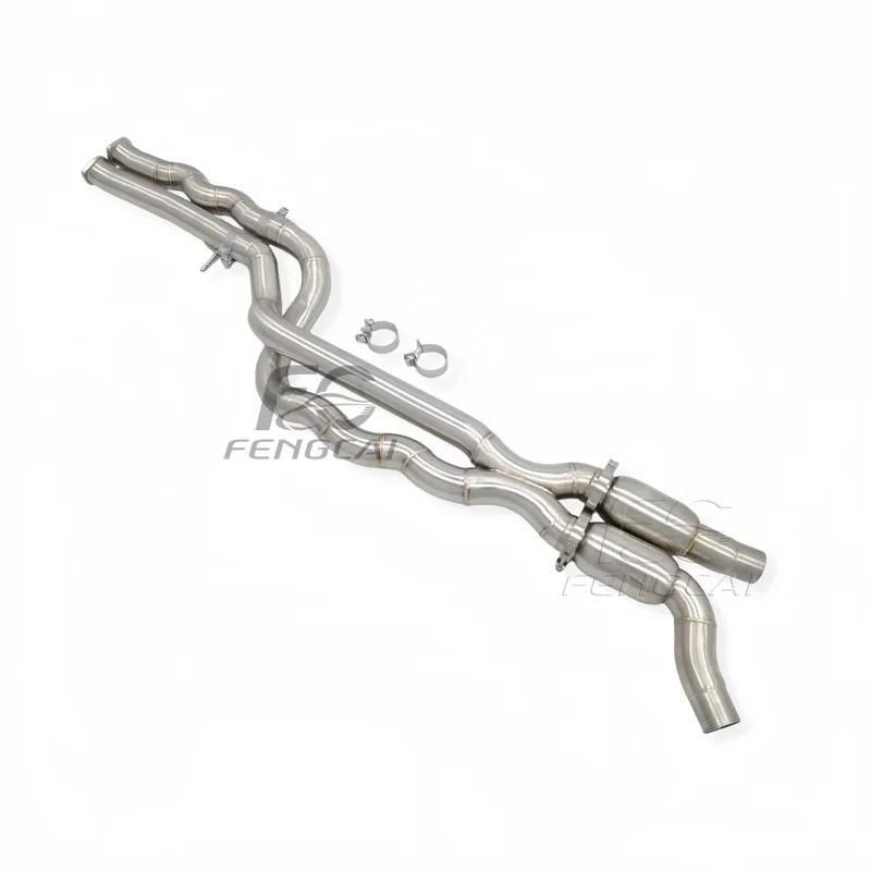 Factory Wholesale Middle Pipe Equal Length Exhaust Pipes for BMW F87 M2C S55 3.0T 2018+ SS304 Car Exhaust Pipes with Resonators