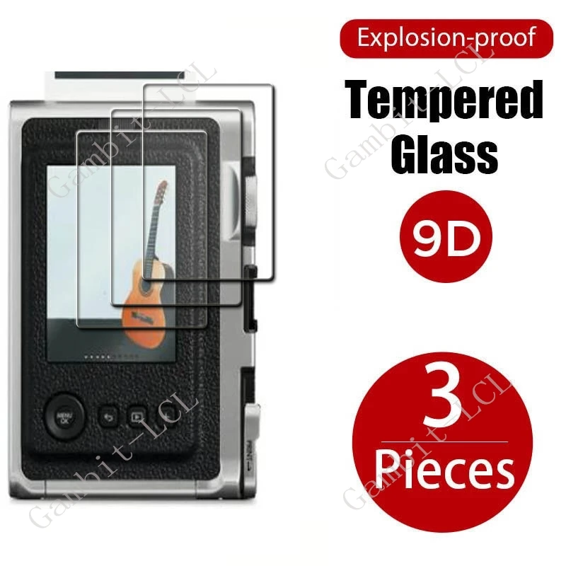 3PCS 9H HD Tempered Glass For Fujifilm Fuji Instax Mini Evo LiPlay MiniEvo MiniLiPlay Camera LCD Screen Protector Cover Film