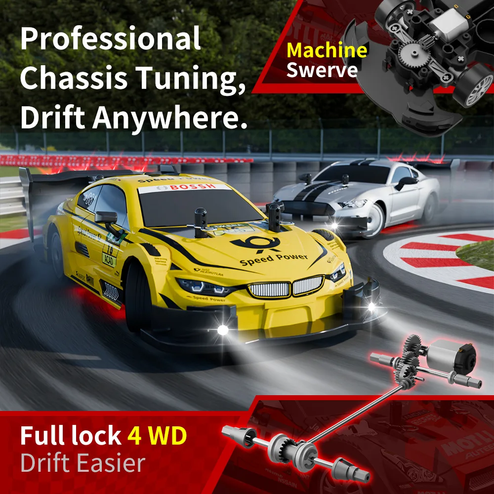 

Автомобиль с дистанционным управлением, 4WD Drift Racing, высокоскоростная гоночная зарядка, детский автомобиль с дистанционным управлением, игрушки