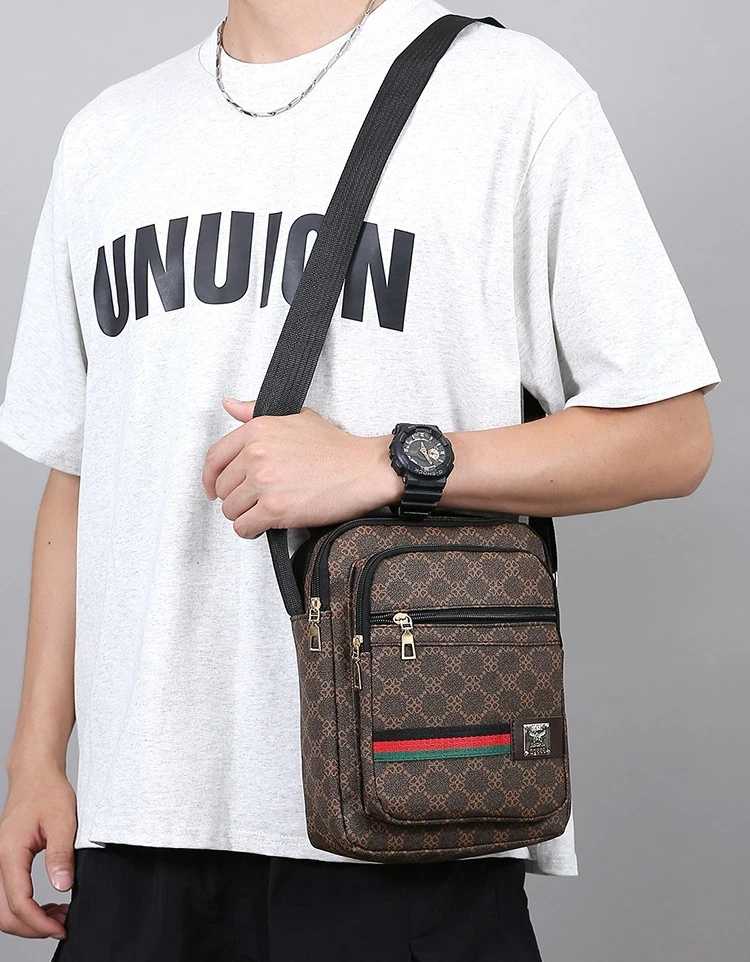 Herren-Umhängetasche, mehrschichtig, große Kapazität, wasserdicht, Oxford-Material, lässig, für Business, Schultertasche, Messenger-Tasche für Reisen und den täglichen Arbeitsweg – Detail 21