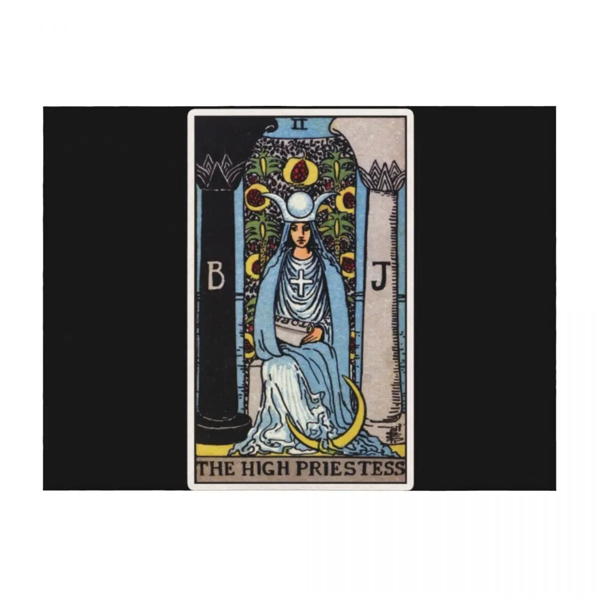 

II. The High Priestess Tarot Card Throw Blanket For Baby Decorative Beds Tourist for winter Blankets