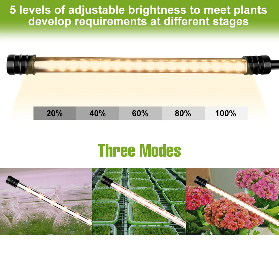 LED Full Spectrum Plant Grow Light 5V USB Greenhouse Tent Vegs Fruits Cultivation Lighting Dimmable Indoor Succulent Fill Lamp