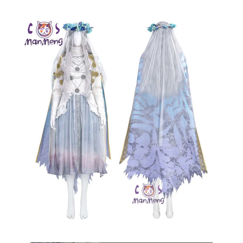

Игра Elden Cos Ring Doll Revenant Avenger Косплей Костюм Nightreign Хэллоуин платье головные уборы реквизит женская элегантная новая униформа