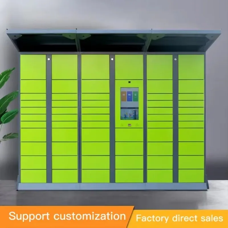 Customized Beach Locker Smart Parcel Delivery Cabinet 24 Hour Self Service Non touched Pickup