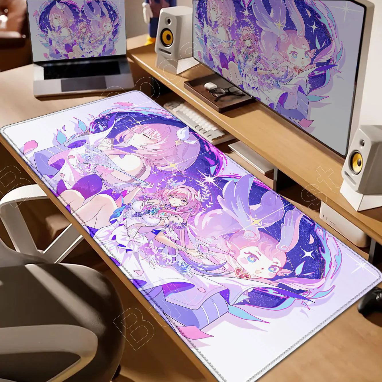 

HD printing non-slip rubber Cyrene Desk Mat Honkai Star Rail Anime Mouse Pad Gaming Laptop Keyboard Mouse Mats Computer Mousepad