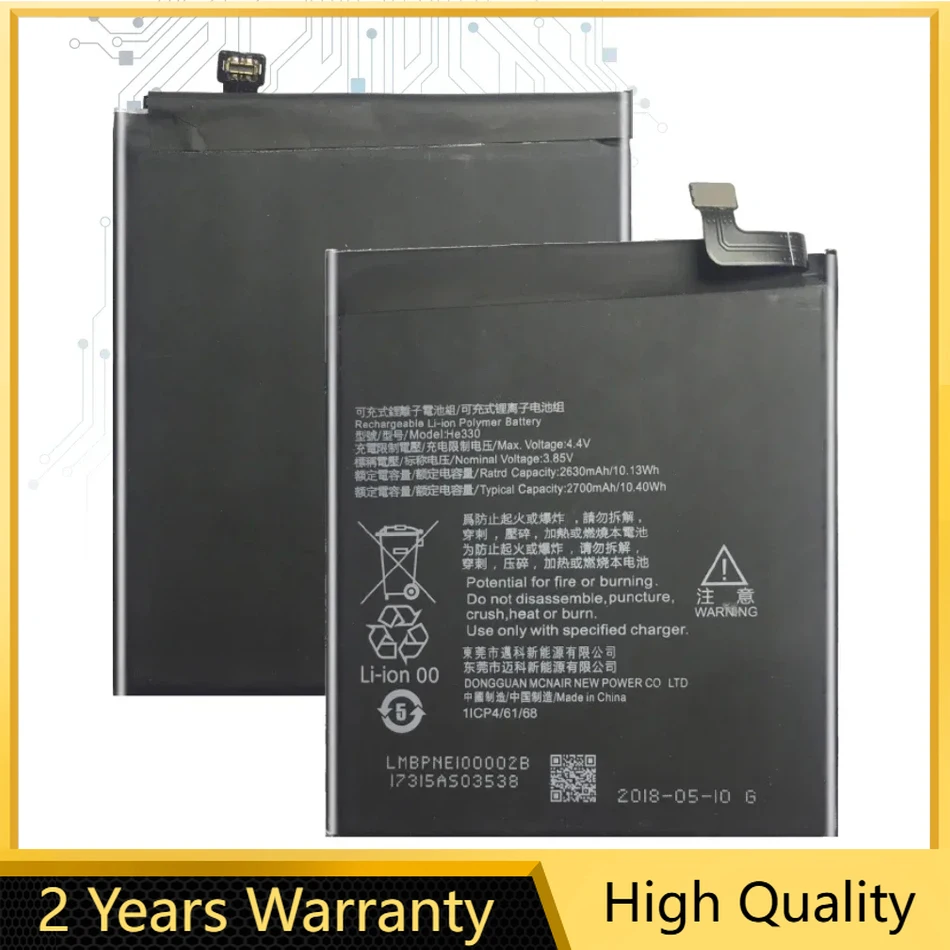 HE330 2630mAh Battery For Nokia 3, DUAL TA-1032, HE 330