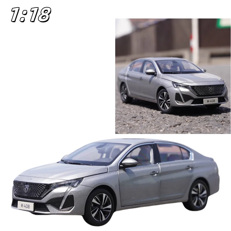 

Original factory 1:18 logo 408 2022 model die-cast simulation alloy car model, boys' festival gift toy, adult decorative item.