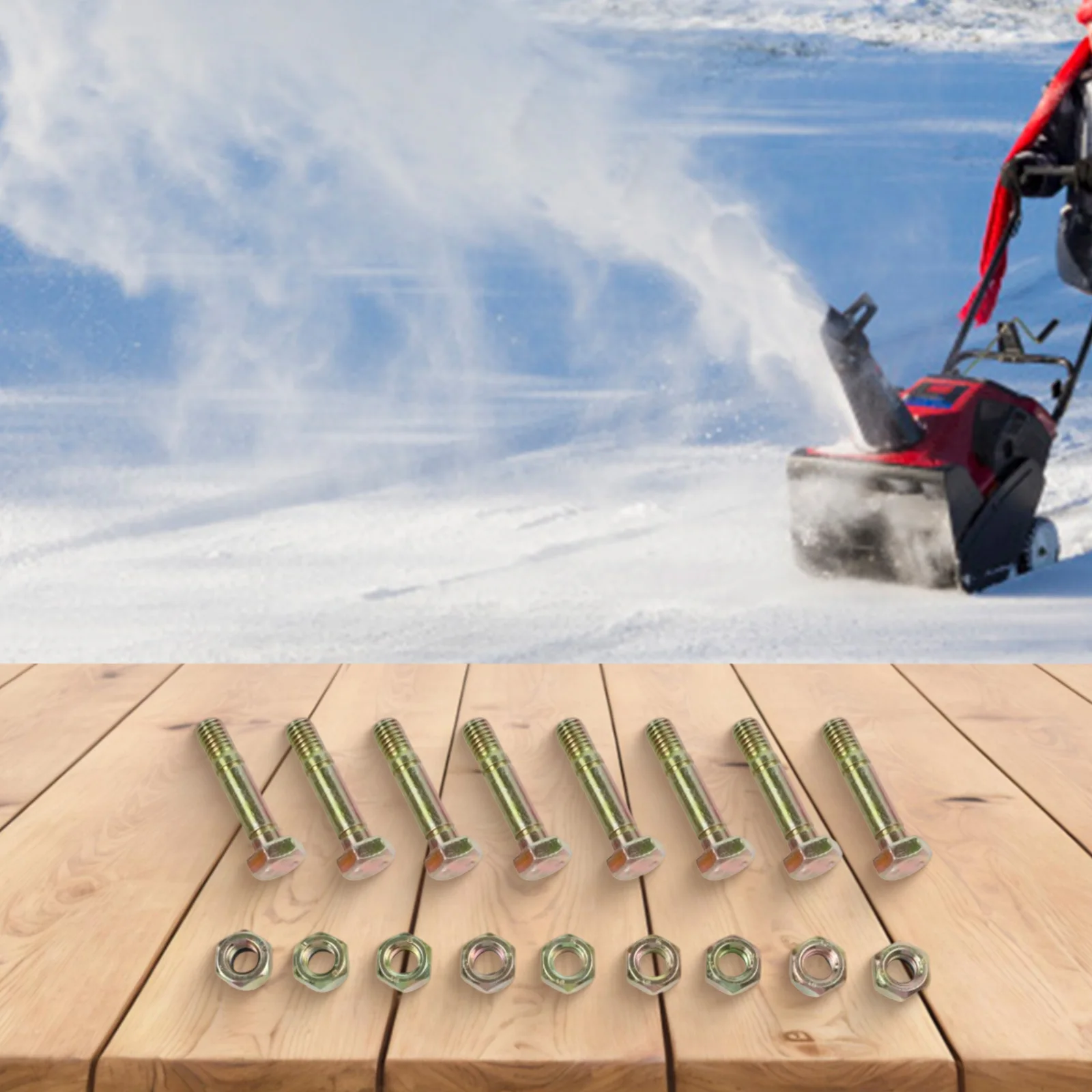 

Комплект из 8 срезных болтов с гайками, совместимых с несколькими моделями оборудования, включая ST524 ST624 ST724 Долговечность