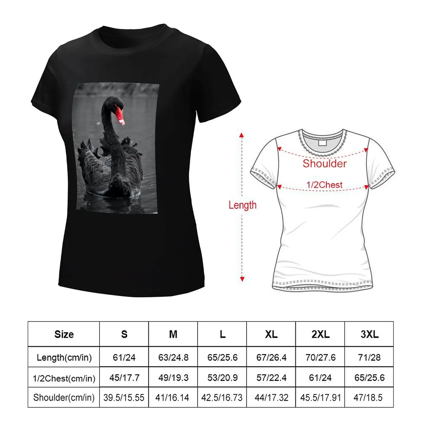 Black swan T-Shirt summer clothes vintage heavyweights tshirts woman