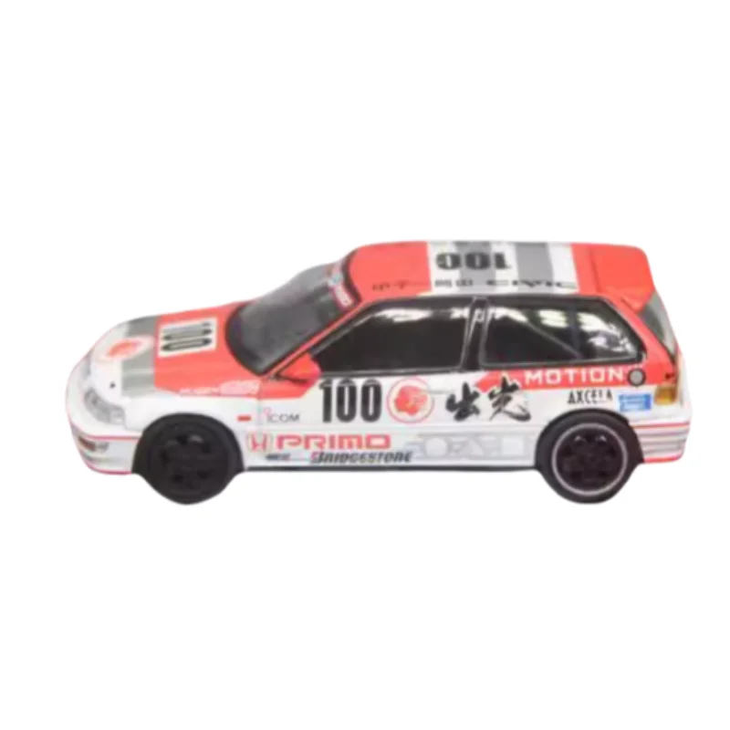 TAKARA TOMY1:64 1991 Japan JTCC Civic EF9 Infinite alloy car model, boys collection of decorative toys, children's holiday gifts