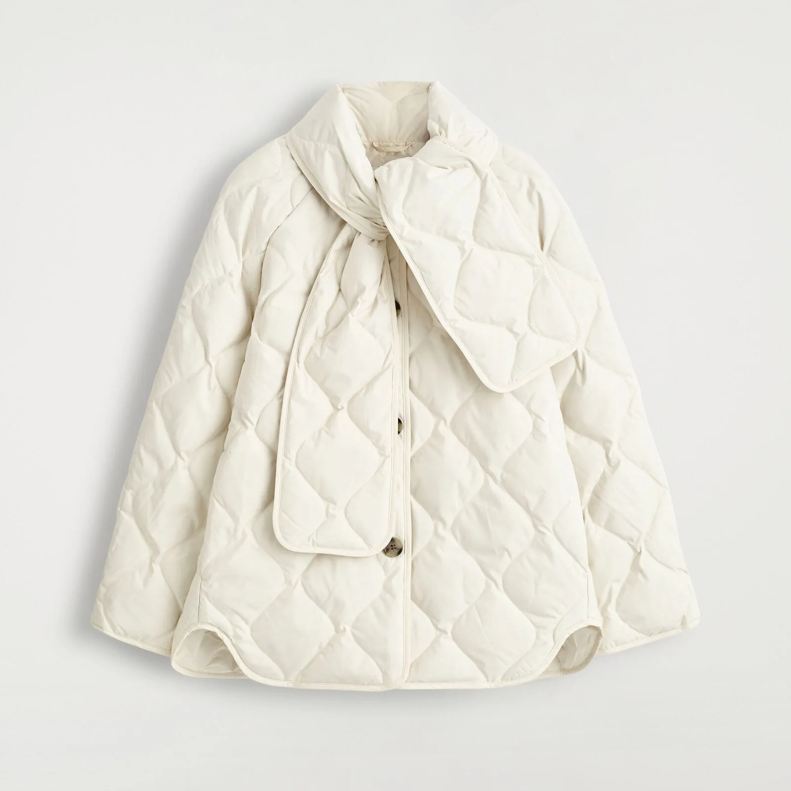 2025 Winter Neue Frauen Daunenjacke Lose Stil Weiße Ente Daunen Schal Mantel