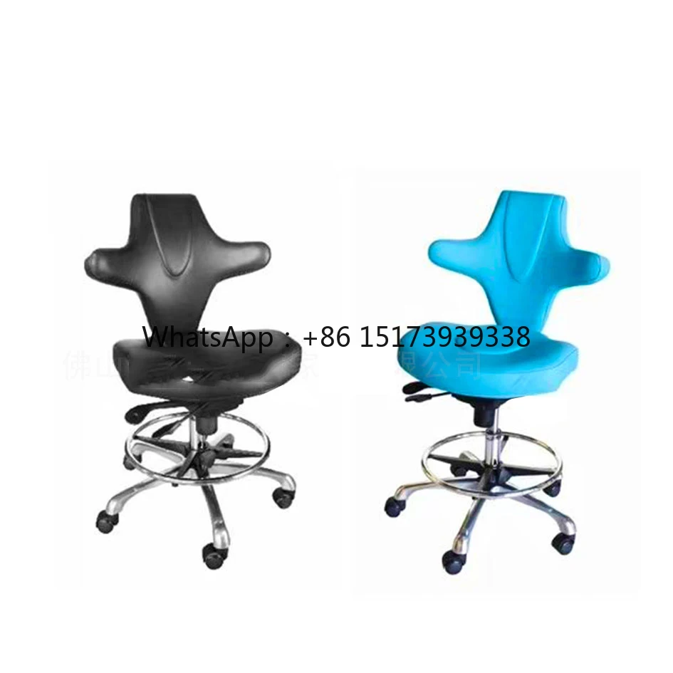 

High Quality Hospital Furniture Stainless Steel Lifting Medical Mobile Doctor Stool With Castors