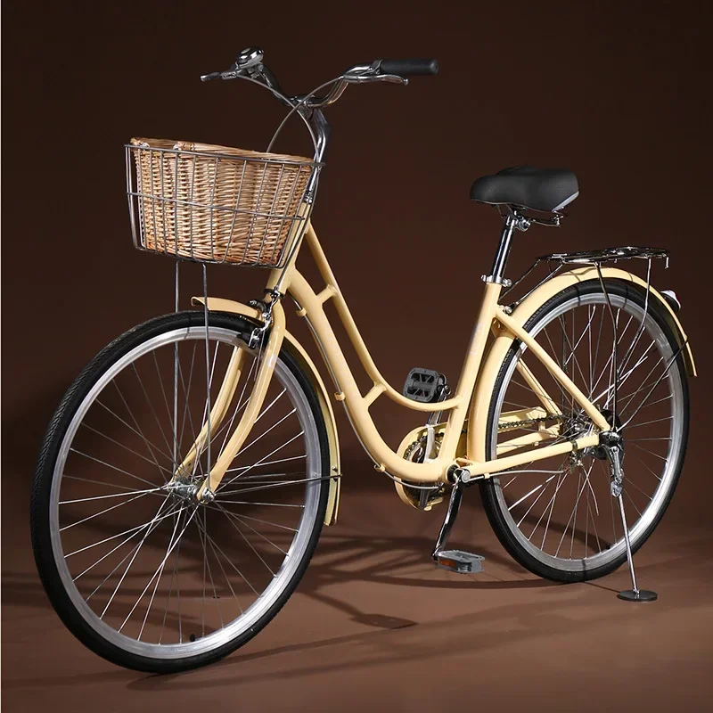 Bicycle Women Aluminum Alloy Bicycle 24 inch 26 Commuter Car Male Youth Student Street Car Adults