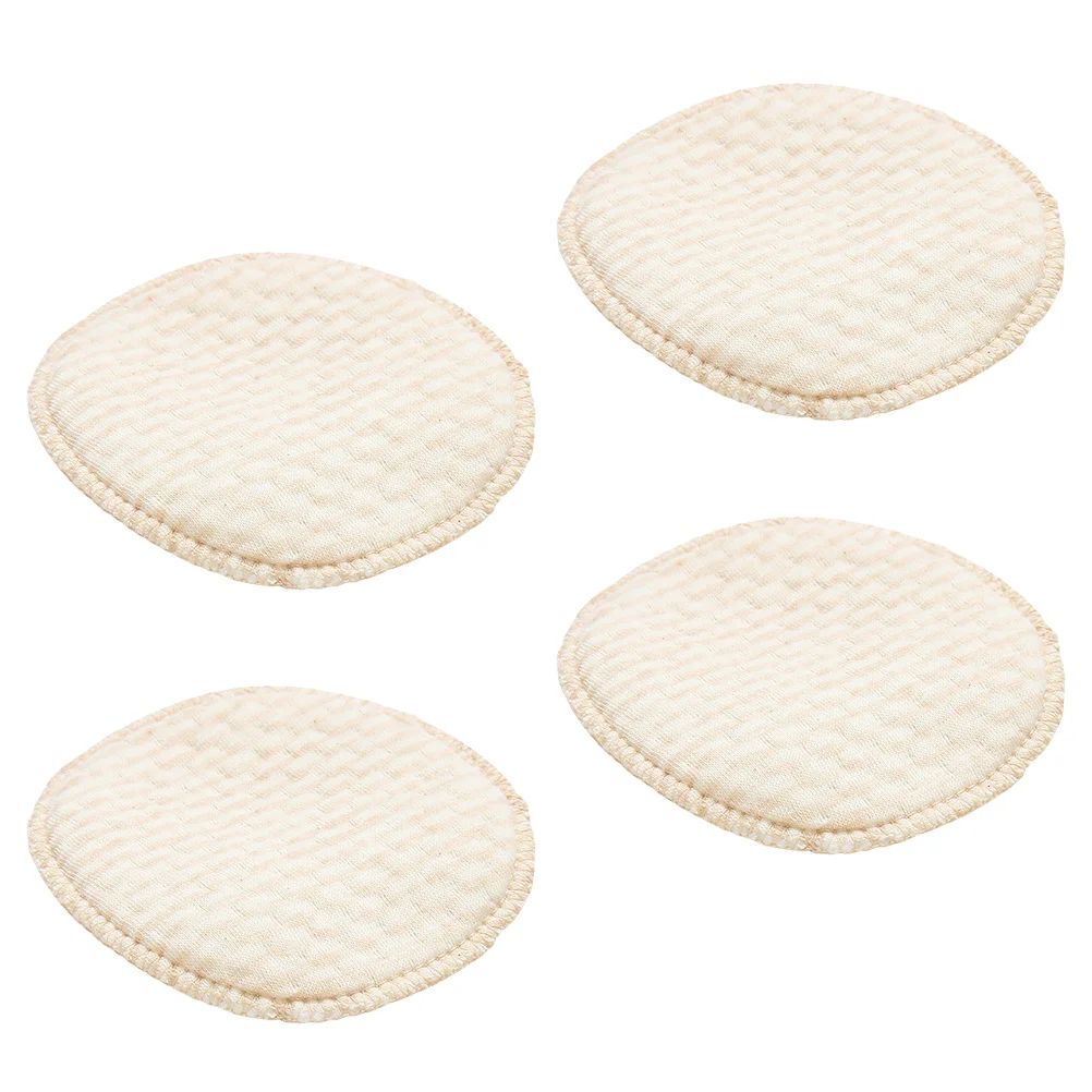 4 قطعة منصات الرضاعة الطبيعية قابل للغسل قابلة لإعادة الاستخدام مكافحة تجاوز وسادة الثدي للأمهات المرضعات ماصة القطن وسادة للصدر تسرب #5