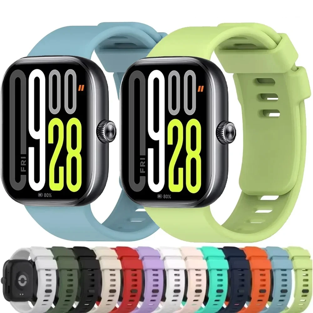 Original Silikonarmband für Redmi Watch 6 5 4 Sport-Smartwatch Armband für Xiaomi Band 10 Pro/9 Pro/8 Pro Zubehör