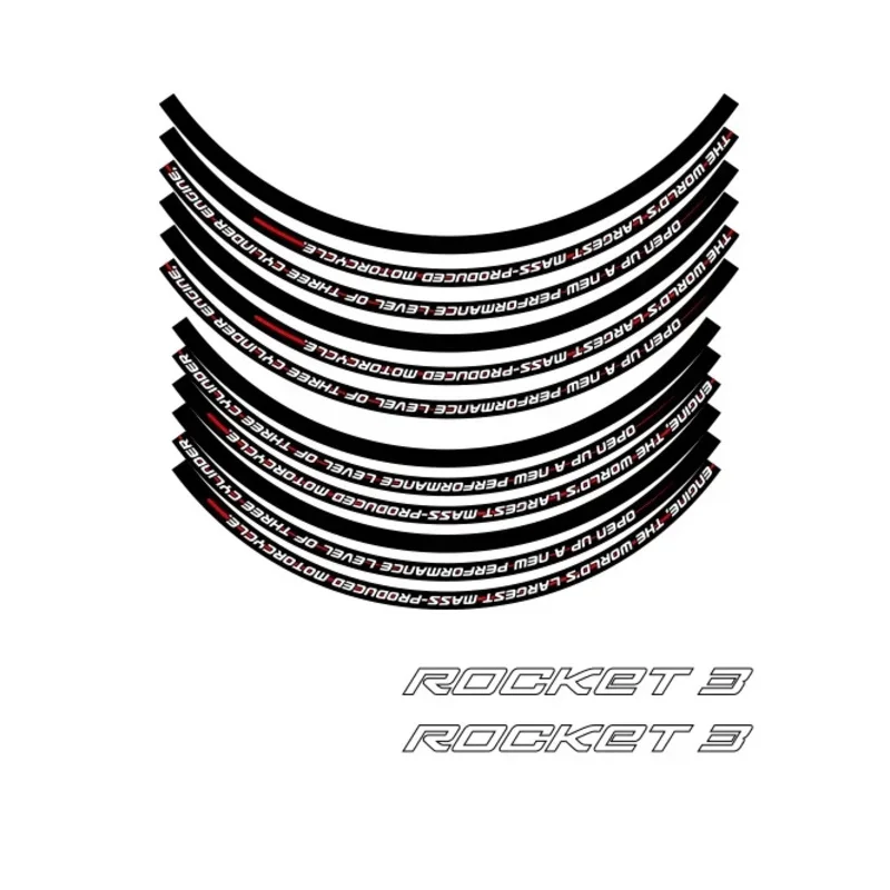 Motorcycle Reflective Accessories Wheel Sticker Hub Decals Rim Stripe Tape For Rocket 3 R GT
