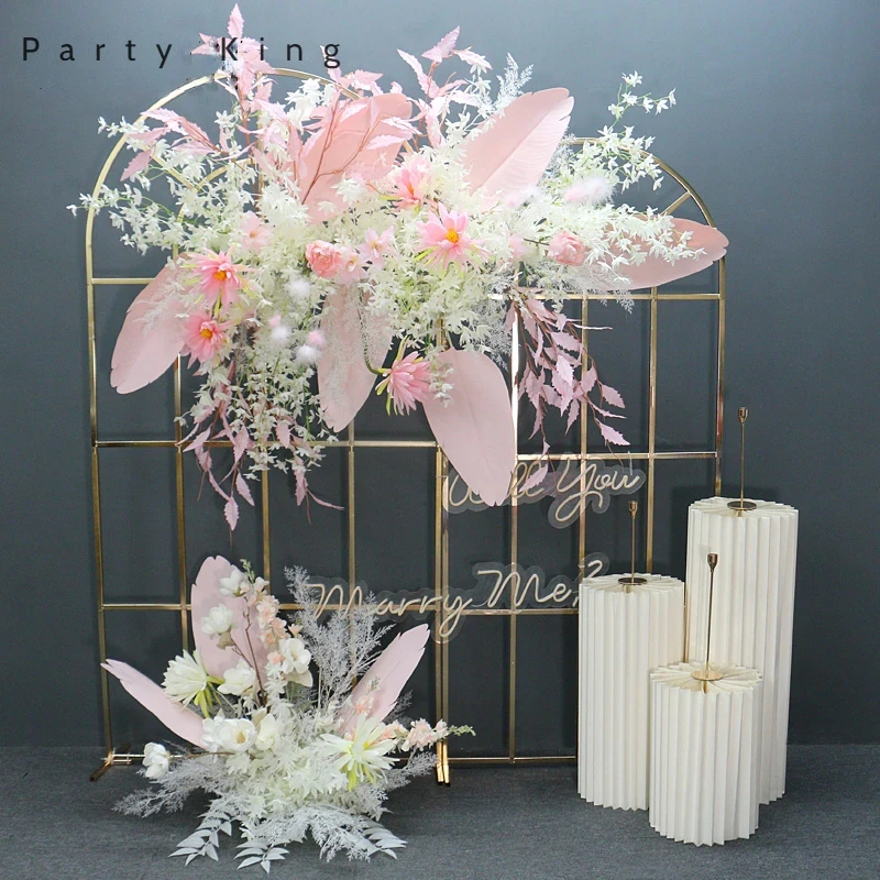 Artificial Flowers Wedding Backdrop Arch Arrangement Flower Decoration Party Window Display Props Home Decoration Accessories