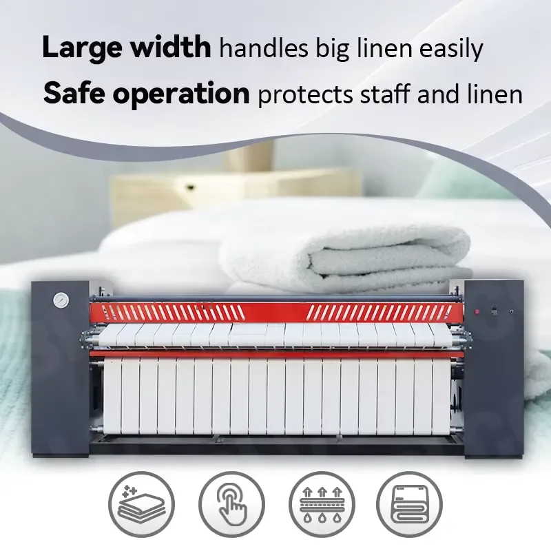 Heavy Duty Ironing Machine for Hotel Linens Tablecloths Industrial Commercial Laundry Equipment