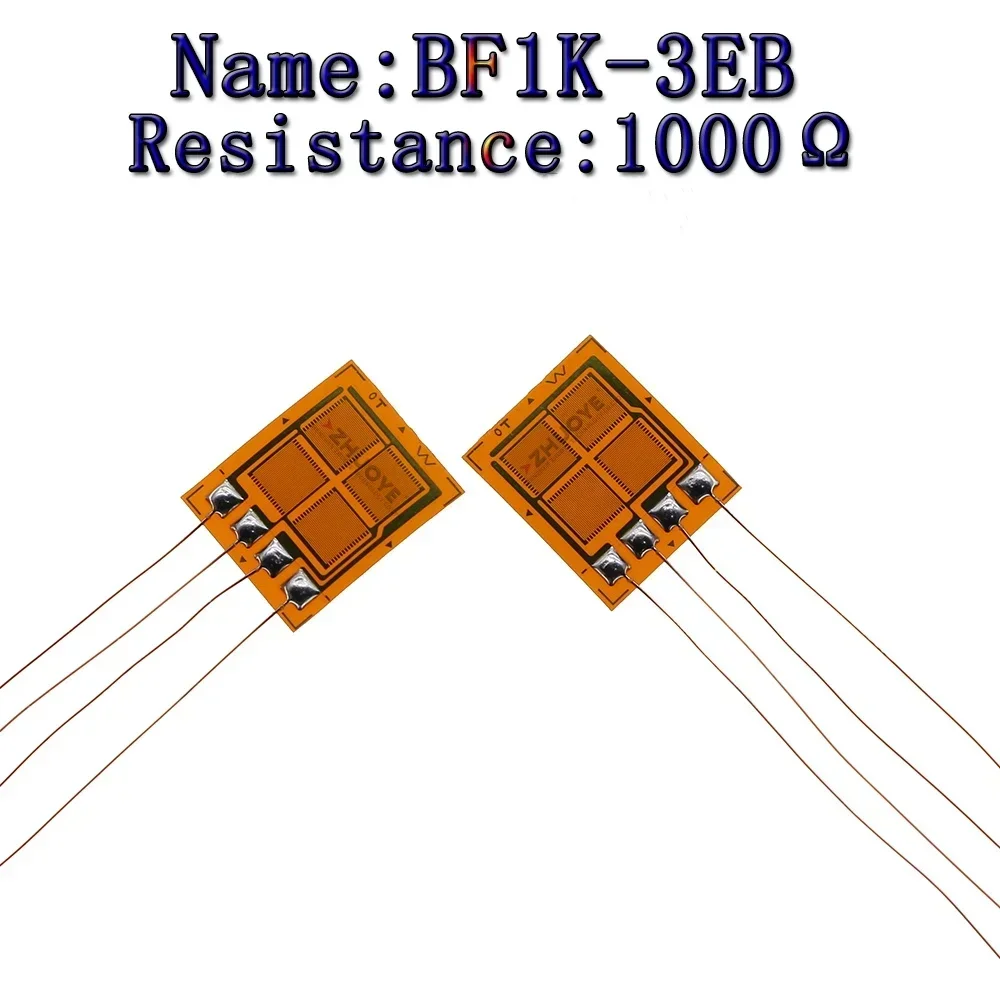 10pcs STRAIN GAUGES  weighing Pressure Sensor BHFBF1K-3EB Full Bridge Strain Gauge Foil 1000 ohm Strain Gauge High Precision