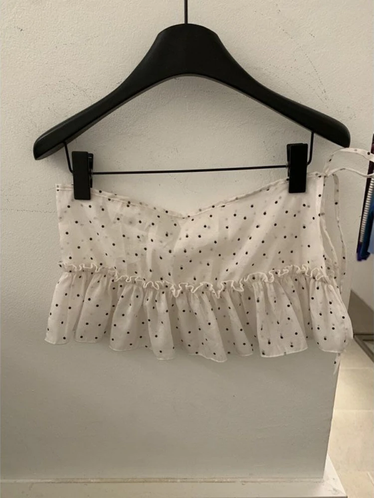 تنورة نسائية صغيرة تناسب الجميع 2025 Faldas Mujer De Moda Chic Saia Wave Point الكورية الحلوة Jupe ضمادة الكشكشة لطيف Y2k التنانير الجديدة