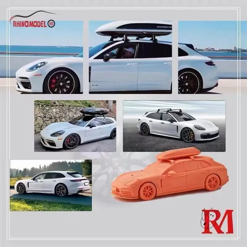 1:64 wit jachtpak reizen, gegoten legering automodel, tieners om mee te spelen, decoratie voor volwassenen, verjaardagscadeau voor kinderen.