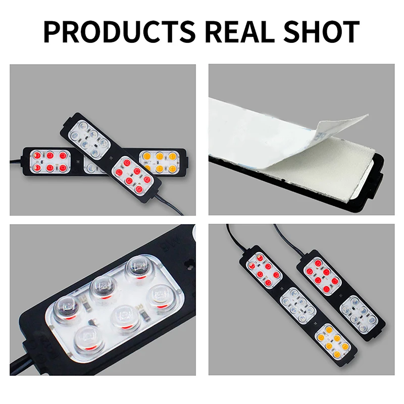 1 pçs caminhão led luz lateral piscando aviso lâmpada indicadora de emergência para van caminhão motocicleta captador offroad decoração acessórios