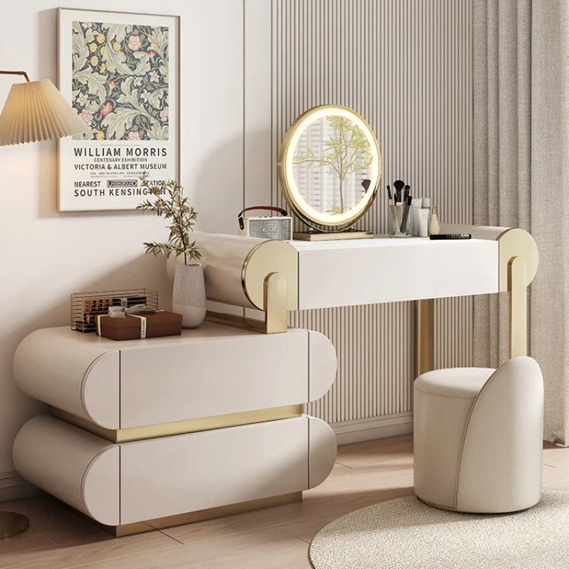 

Nordic Design Dressing Table Luxury Modern Makeup Vanity Dressers High End Penteadeiras De Maquiagem Bedroom Set Furniture